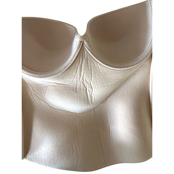 FELINA Size 34DD Nude Essentials Seamless Hidden Wire Bustier Bra Bridal Hoco - Picture 7 of 7